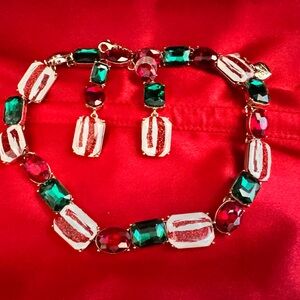 🎄 Betsey Johnson Holiday Statement Choker & Earring Set 🎄